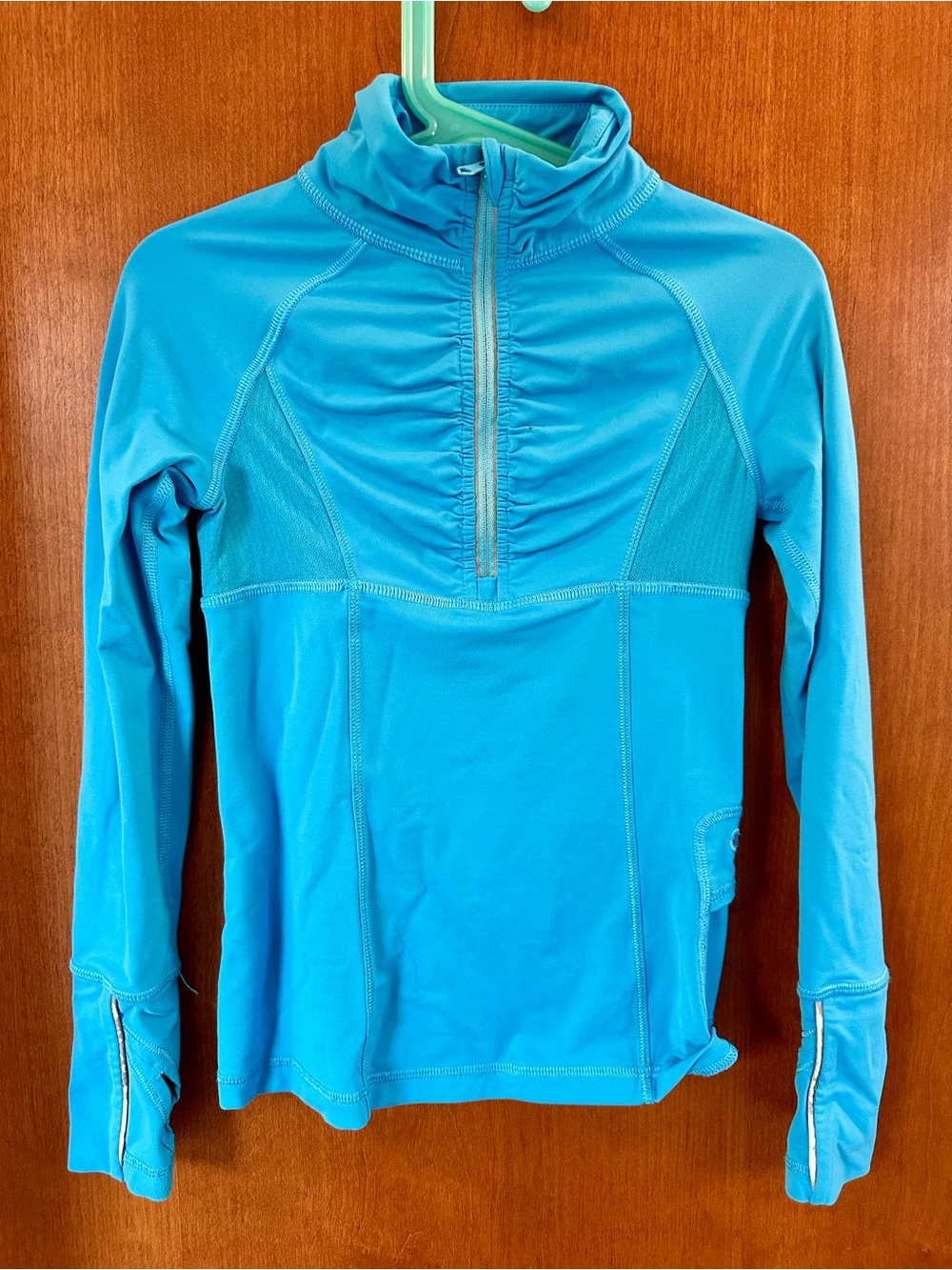 Bright Blue Quarter-Zip Athletic Top